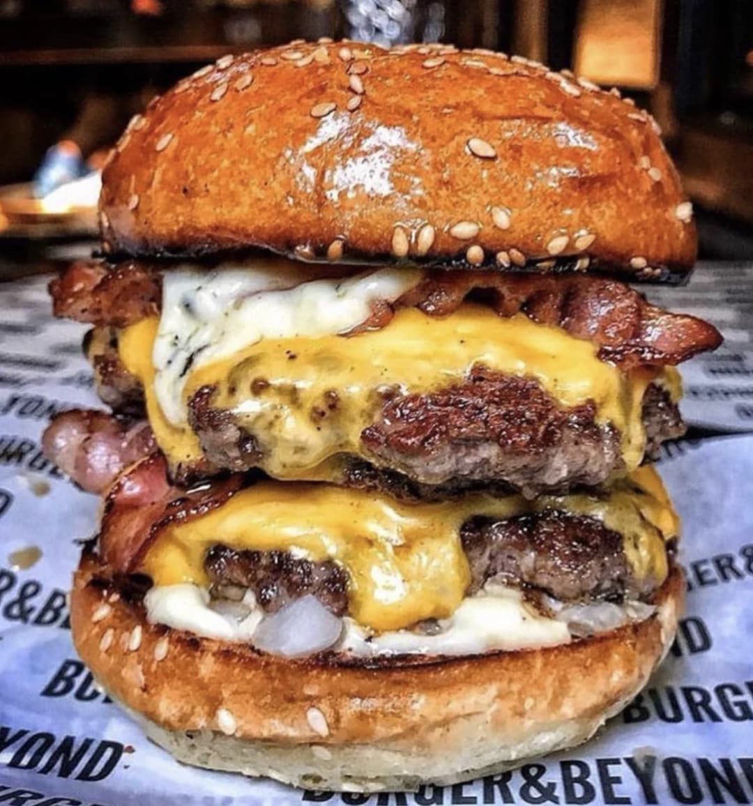 Delicious Cheesy KAT burger
